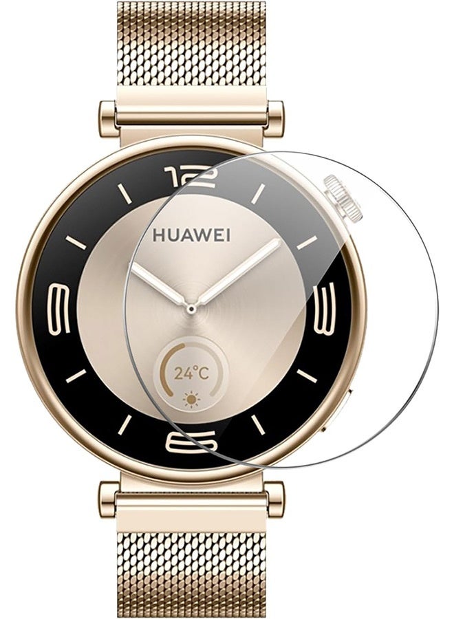 بشكل مختصر 【4 حزم】واقي شاشة من الزجاج المقوى لساعة HUAWEI Watch GT 4 41 مم، واقي شاشة، فيلم واقي، مضاد للخدش، عالي الوضوح - Image 3