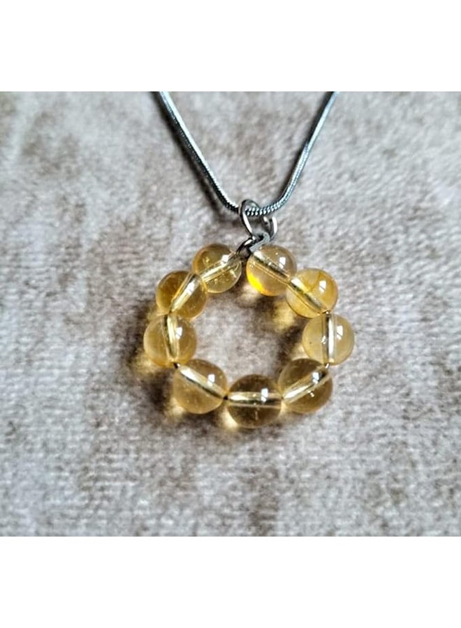 Citrine Quartz Gemstones  Pendant Necklace - Image 2