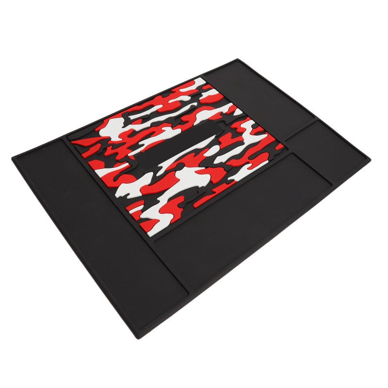 Barber Station Mat Silicone Heat Resistant Slip Resistant Barber Tool Organizer - Easy Clean Non Slip Salon Mat for Professional Hairstylist Countertop - Image 5