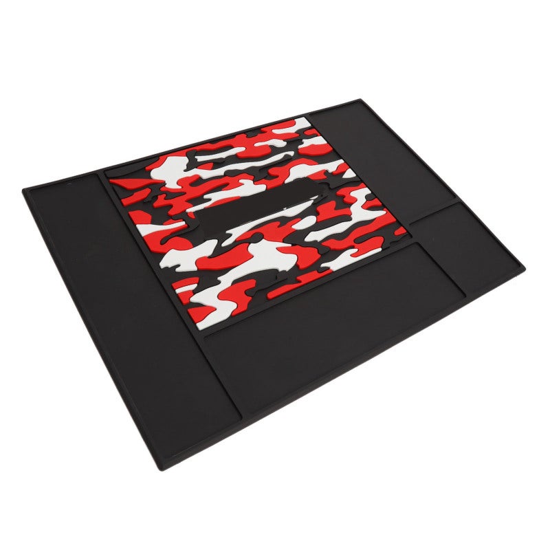 Barber Station Mat Silicone Heat Resistant Slip Resistant Barber Tool Organizer - Easy Clean Non Slip Salon Mat for Professional Hairstylist Countertop - Image 4