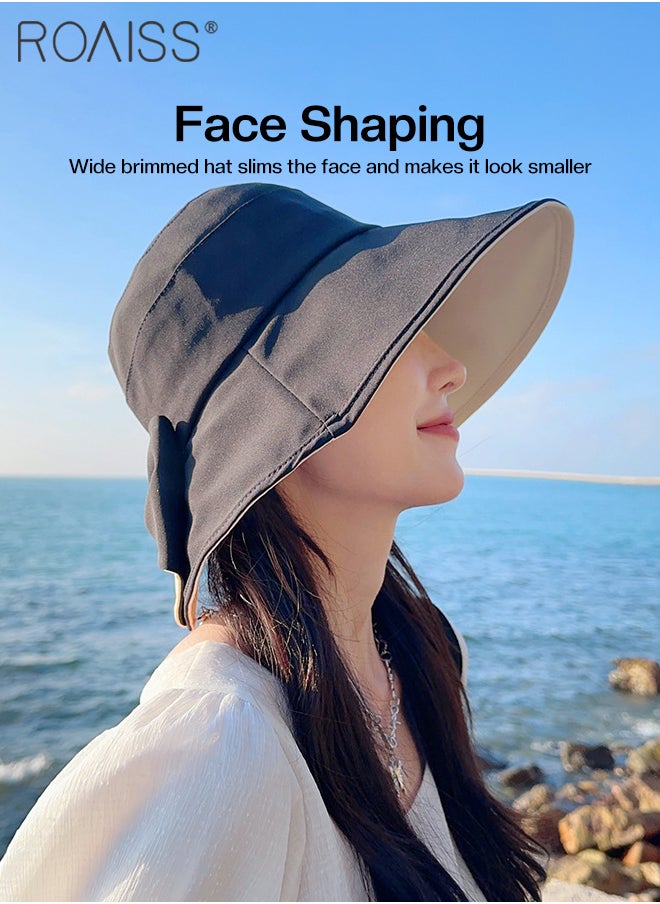 Wide Brim Bowknot Bucket Hat for Women Foldable Lightweight Breathable Sun Hat with UV Protection for Summer Beach Outdoor - pzsku/Z736053E4A95F1593889AZ/45/_/1711443422/ab2e454a-d728-43b9-9e9c-de47dd58cdc8