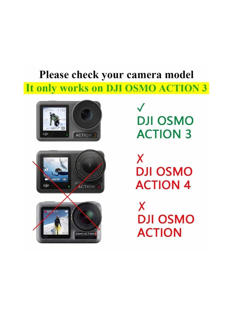 Captaintech Lens Screen Protector Fit for DJI OSMO Action 3 Camera, Not Work with Frame, Tempered Glass Cover 0.3mm 9H Hardness Ultra-Clear Anti-Scrach Anti-Fingerprint Anti-Bubble(2+2+2Pack) - Image 4