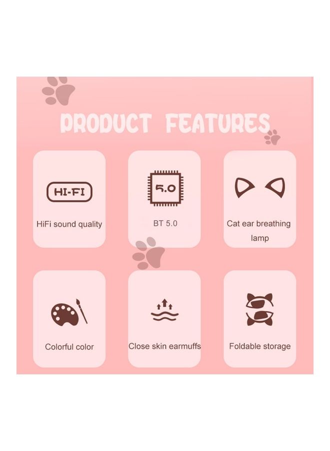 NIBEMINENT L400 Glowing Cat Wireless Earphones With Microphone - Image 3