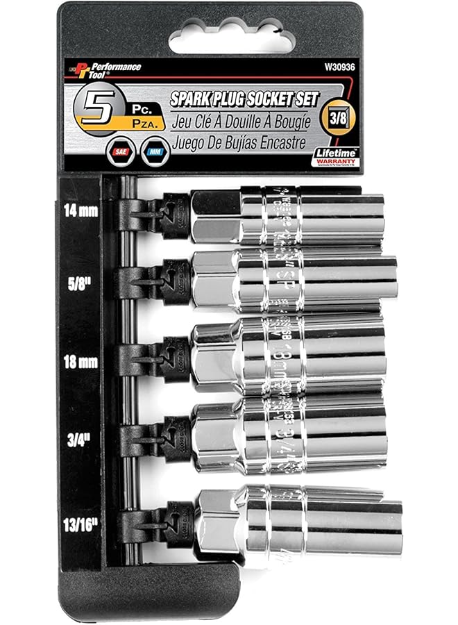 Performance Tool W30936 5 Piece Spark Plug Socket Set - Image 1