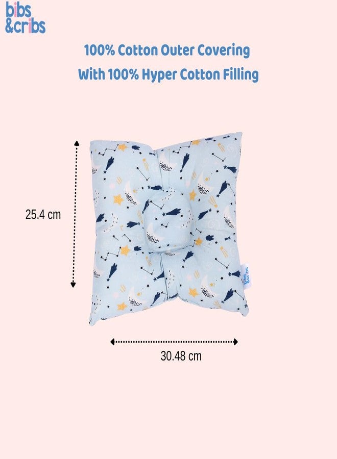 Bibs & cribs Head Shaper Pillow for New Born Baby Soft Cotton Baby Pillows for New Born 0-12 Months | Baby Pillow for Neck Support | Takiya - Image 4