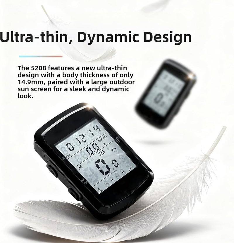 OFFBONDAGE OFF Bike Computer GPS Wireless Bicycle Speedometer Odometer with Automatic Backlight Waterproof and Long Battery Life - Image 5