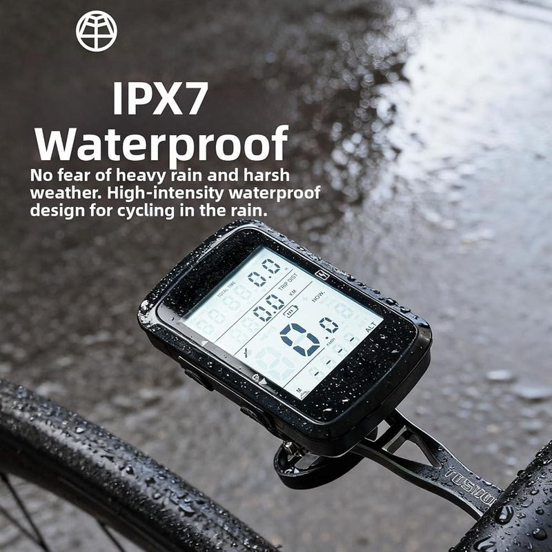 OFFBONDAGE OFF Bike Computer GPS Wireless Bicycle Speedometer Odometer with Automatic Backlight Waterproof and Long Battery Life - Image 3