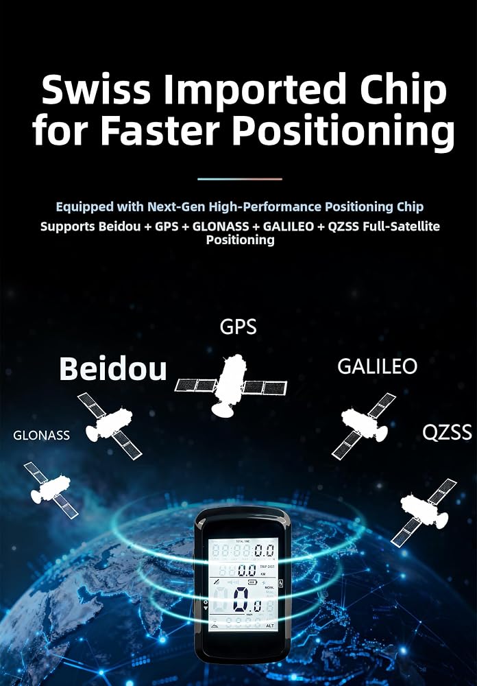 OFFBONDAGE OFF Bike Computer GPS Wireless Bicycle Speedometer Odometer with Automatic Backlight Waterproof and Long Battery Life - Image 2