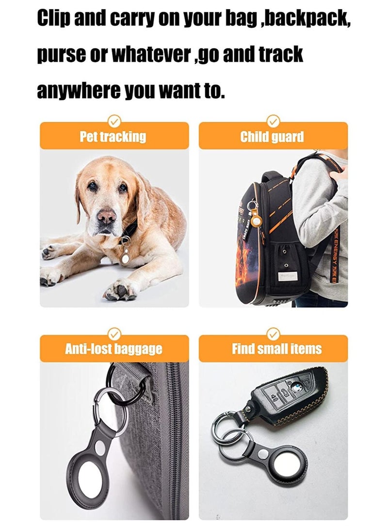 Rock Pow Leather Protective Sleeve For Airtags - Image 3