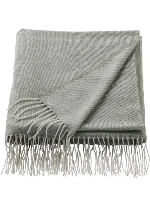 أيكيا TV Blanket, Sofa Cover Meridyendukkan Tasseled Throw Gray-Green Color 120X160 cm