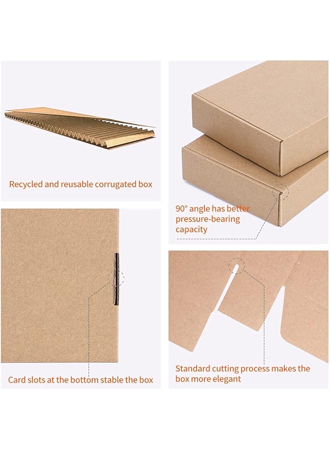 erorex 9X6X2 Inches Small Shipping Boxes 20 Pack Corrugated Cardboard Mailing Box Packaging For Small Business Tab Locking Literature Mailer Boxes Flat Shipping Boxes Empty Gift Packing Boxes Supplies - Image 5