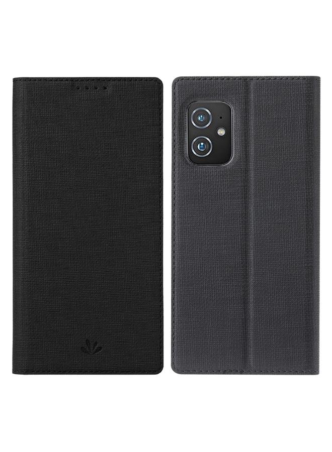 The Bros Case For Asus Zenfone 8 ZS590KS DMX Series Shockproof TPU + PU Leather Magnetic Attraction Horizontal Flip Case with Card Slot & Holder