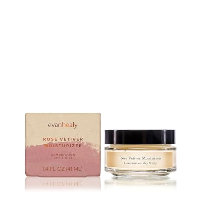 evanhealy Rose Vetiver Moisturizer | Facial Cream for All Skin Types - Lightweight Formula Packed with Antioxidants - Balancing for All Skin Types - Image 2