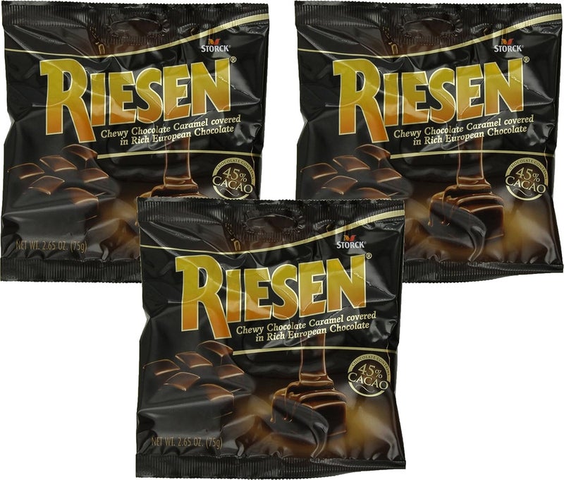 Storck Riesen Chewy Chocolate Caramel Candies - 2.65 Ounces (Pack of 3) - Image 1