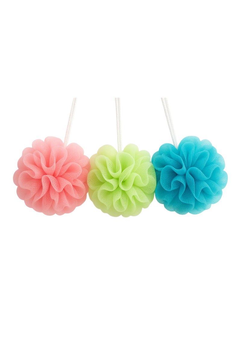 THE ARTFUL BLEND 3-Pack Bath Loofah Set – Biodegradable Exfoliating Body Scrubbers for Women & Men | Gentle, Scratch-Free Shower Sponges for Daily Skin Care - Image 1
