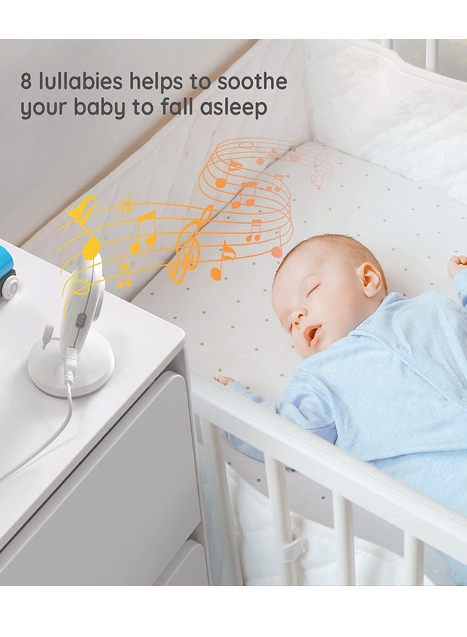 ZCM-HAPPY 3.2-Inch LCD Wireless Baby Monitor With Night Vision Two-Way Talk - White - Image 2