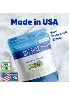 Better Bath Better Body Sitz Bath Soak 2-Lbs Sitz Salt Epsom Salt Hemorrhoid Soothing With Pure Essential Oils In Bpa Free Pouch With Press-Lock Seal Made In Usa  - Image 3