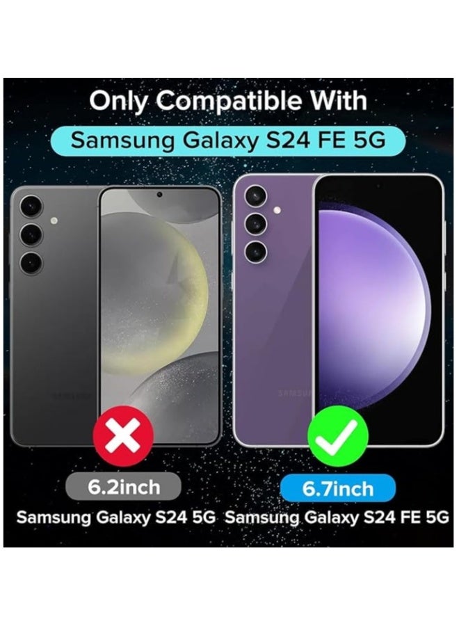 DUSALA Samsung Galaxy S24 FE Case, for Samsung S24 FE Phone Case Clear Reinforced Corners Scratch Resistant TPU Rubber Soft Silicone Protective Cover for Samsung Galaxy S24 FE 5G 2023 (Crystal Clear) - Image 2