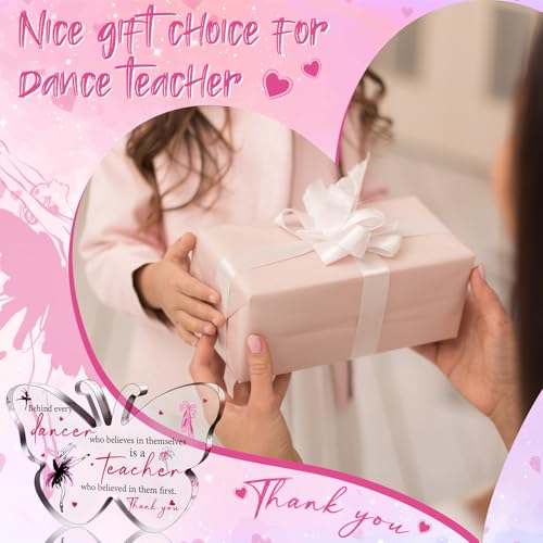 Perthlin Christmas Teacher Appreciation Gifts for Women Acrylic Thank You Gift from Student for Office Desk Decor Paperweight Keepsake(Dancer Teacher) - Image 5