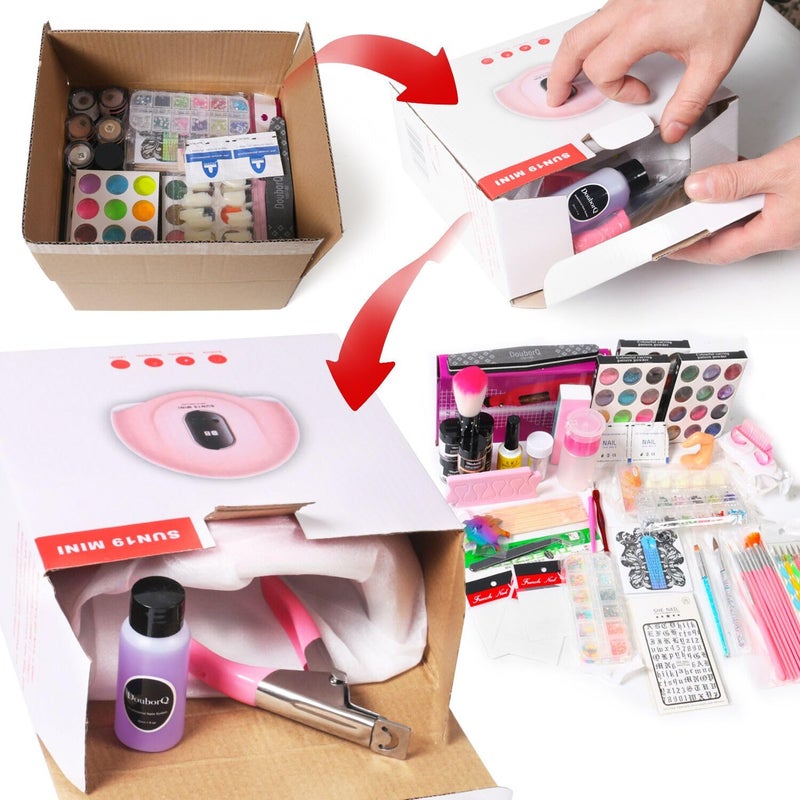 DOUBORQ Acrylic Nail Kit With Drill And U V Light Full Nail Kit Set Professional Nail Starter Kit For Beginners Acrylic With Everything - Image 2