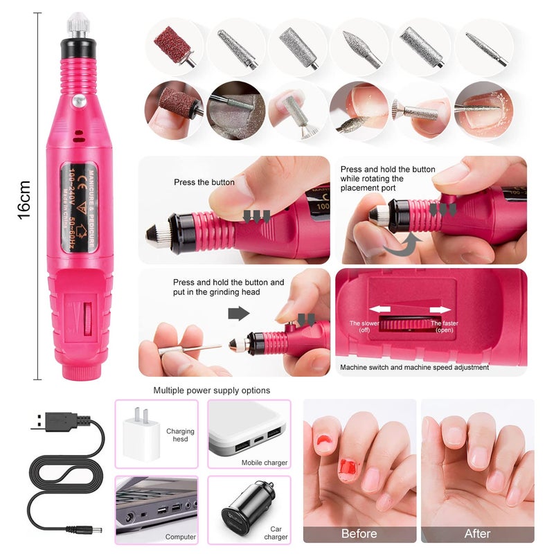DOUBORQ Acrylic Nail Kit With Drill And U V Light Full Nail Kit Set Professional Nail Starter Kit For Beginners Acrylic With Everything - Image 3
