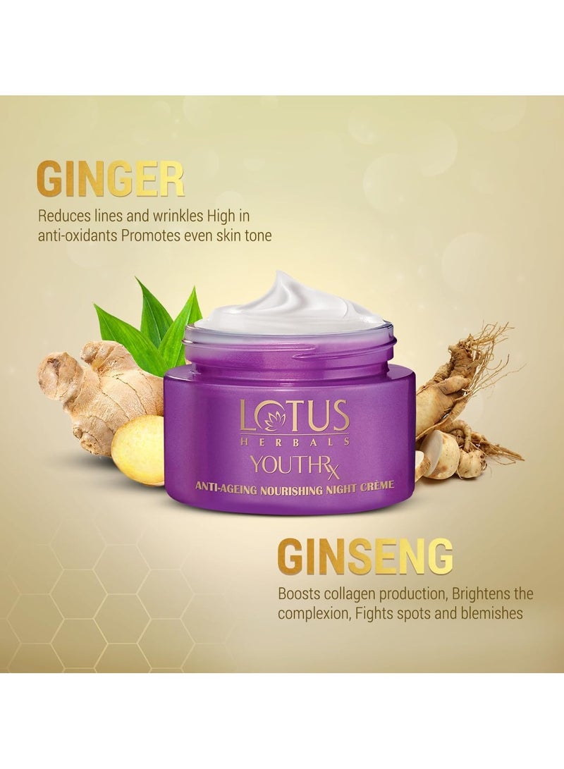 لوتس كريم هيربالز يوثريكس الليلي المغذي المضاد للشيخوخة، أبيض 50 جرام - Image 3