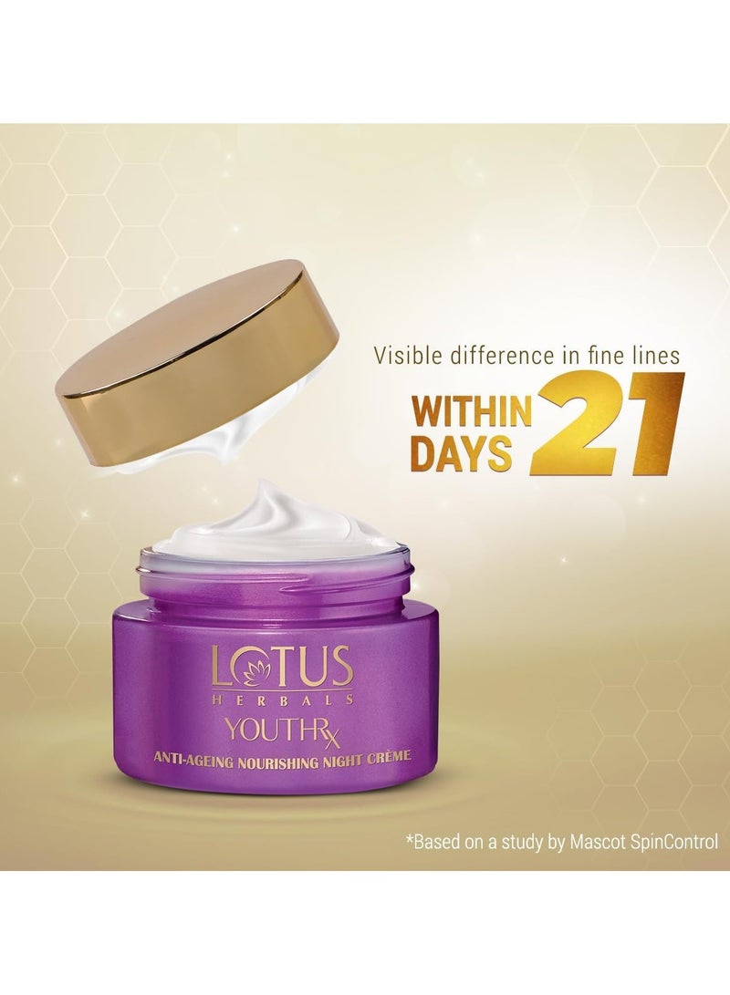 لوتس كريم هيربالز يوثريكس الليلي المغذي المضاد للشيخوخة، أبيض 50 جرام - Image 2