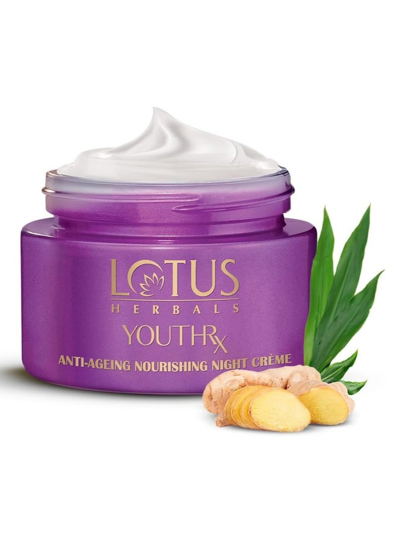 لوتس كريم هيربالز يوثريكس الليلي المغذي المضاد للشيخوخة، أبيض 50 جرام - Image 1