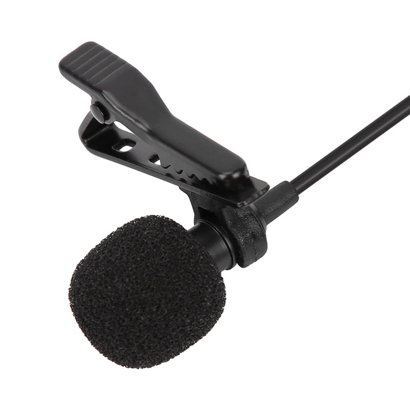 Mini USB Stereo External Microphone with Clip for Action Cameras Black 150cm Wire - Image 5
