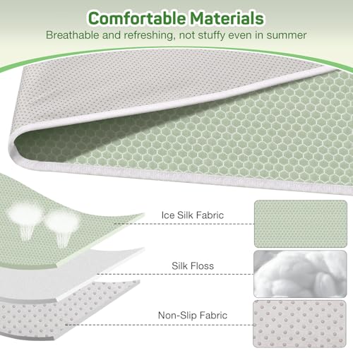 MoKo Golf Cart Seat Covers, Universal Golf Cart Seat Towel Blanket for EZGO,Yamaha,Club Car and More 2-Seat Carts with 4 Front Pockets, Universal Golf Accessories, Non-Slip Easy to Clean, Green - Image 4