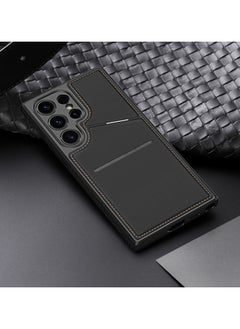 DUX DUCIS DUX DUCIS Rafi II Series Case for Samsung Galaxy S24 Ultra Case Wallet with Kickstand and Credit Card Holder Compatible with MagSafe Leather Heavy Duty Protective Case Cover (Black)  - Image 2