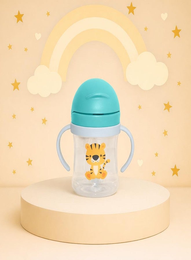 أليا زجاجة رضاعة للأطفال من Alya The Cheeky Kidzz Premium مزودة بماصة سعة 200 مل لإطعام الأطفال بالماء والحليب والسوائل (التصميم 610) - Image 1