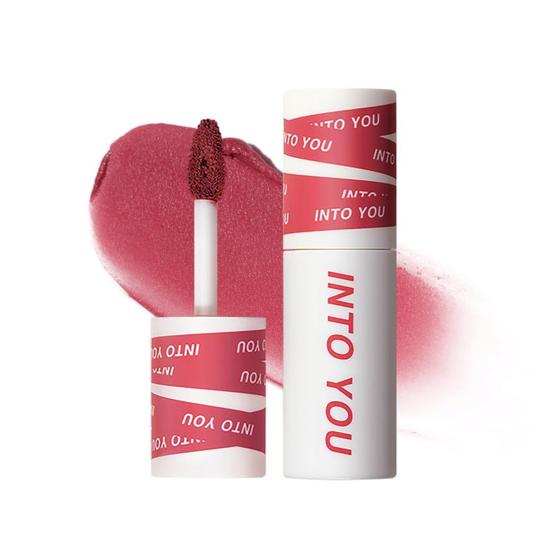 INTO YOU Matte Lipstick for Women Matte Red Lipstick Long Lasting MultiPurpose for Lips and Cheek NonStick Cup Not Fade Lip Stain Makeup Cosmetics Official Directly EM16