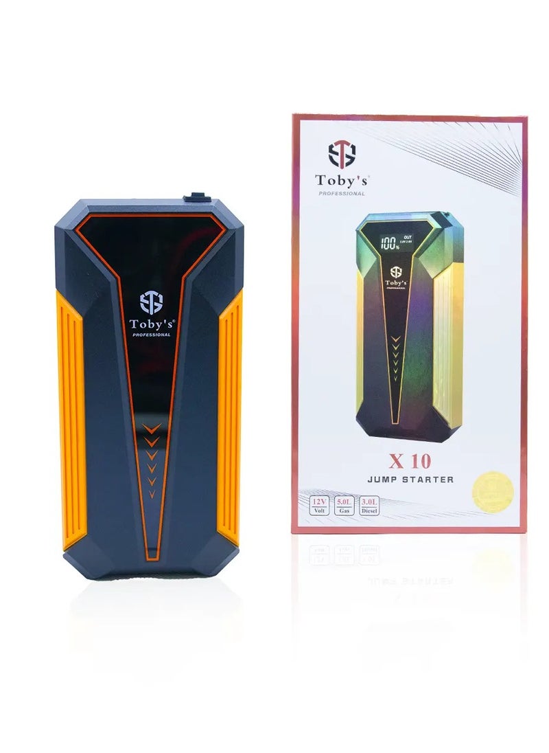 Toby's Toby's New X10 Multifunction Portable Car Jump Starter Power Bank 10000mah (37Wh)12v Emergency Charger  - Image 1