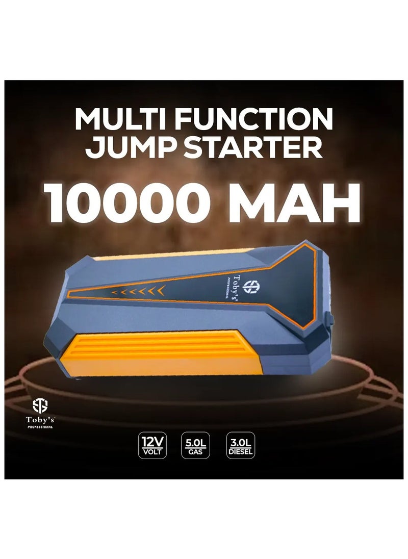 Toby's Toby's New X10 Multifunction Portable Car Jump Starter Power Bank 10000mah (37Wh)12v Emergency Charger  - Image 5
