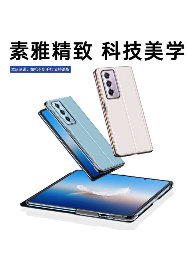 To Lonnie Zilangni Magnetic Flip Case For Honor Magic Vs3 Foldable Phone, Protective Cover With Stand, Genuine Leather Full Protection Anti-drop Ultra-thin High-end Business Style For Men And Women - Image 5