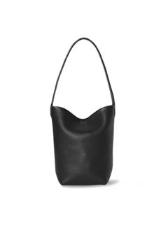 The Row Large Capacity Lychee Tot Bag Black Medium