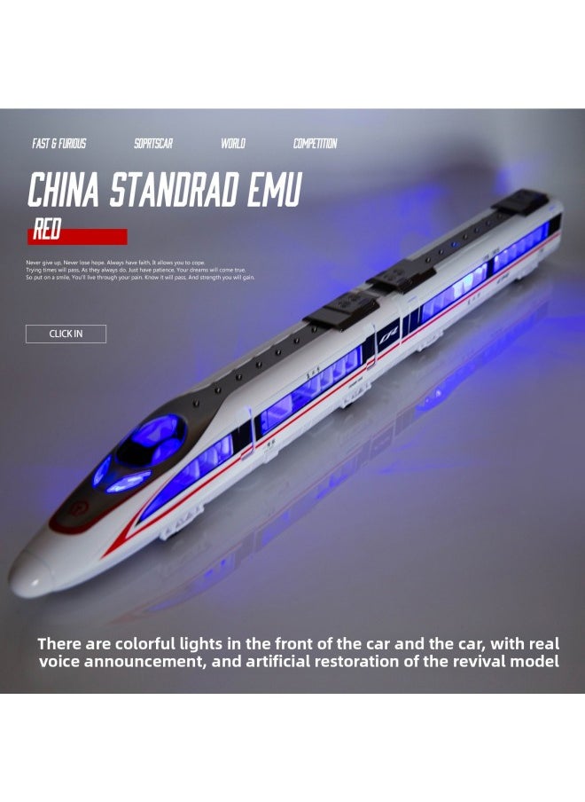 China's High-iron Alloy Car Model Fuxing Huili Light Music Can Choose High-end Toys For Boys And Girls-Color:Single-node Blue  - Image 5