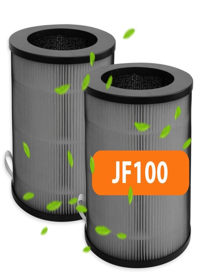 بي بي تي بام بوتس فلتر بديل JF100 متوافق مع جهاز تنقية الهواء Jafanda JF100، فلتر 3 في 1 H13 True HEPA وفلتر كربون نشط عالي الكفاءة، فلتر Jafända JF100، عبوة من قطعتين - Image 1