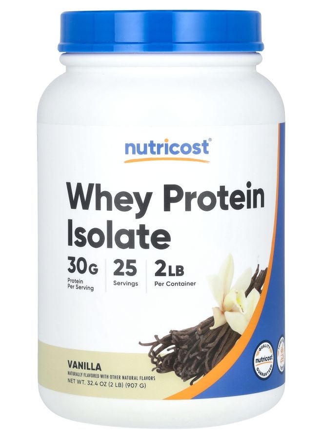 Nutricost بروتين مصل اللبن المعزول بنكهة الفانيليا 2 رطل (907 جرام) - Image 1