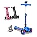 Elecorange T500 Electric Scooter for Kids Ages 49 Extra Pair of LED Wheels Electric Horn Ride On for Children 48 3 Wheel Electric Scooters for Kid 57 Kick Scooters for Boy Girl Blue - Image 3