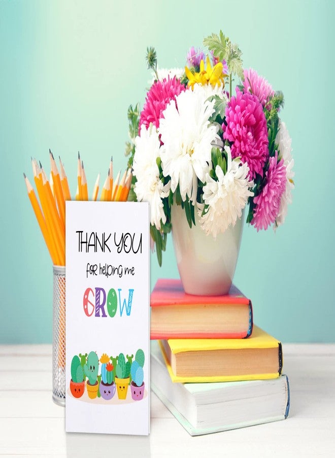 FLYAB Teacher Appreciation Gift Card - Thank You for Helping Me Grow Card with Envelope Teachers Thank You Gift from Students Teacher Appreciation Retirement Gifts for Women Men Teachers - Image 2