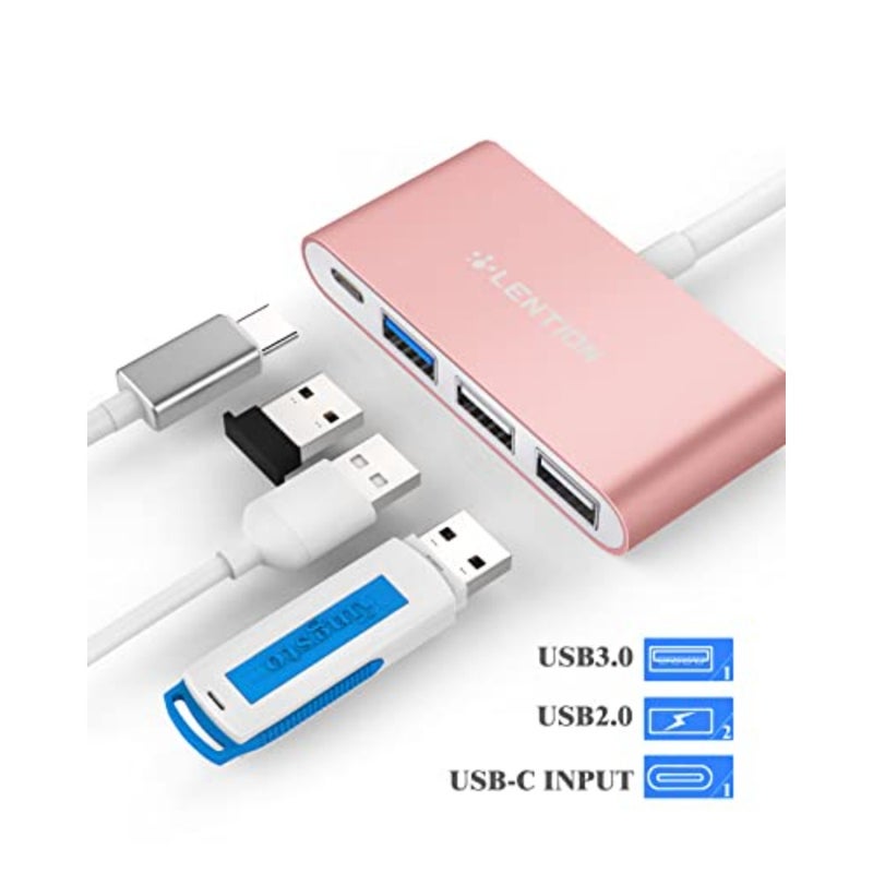 USB C Hub 4-in-1 with 100W PD, Type-C Multiport Adapter for 2016-2026 MacBook Pro/Air M1-M5,iPad, Surface, ChromeBook, Aluminum Travel Hub for iPhone 15-17 (C13 - Image 2