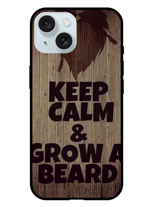 Protective Case Anti Scratch Shock Proof Bumper Cover For iPhone 15 Plus Keep Clam & Glow Bread