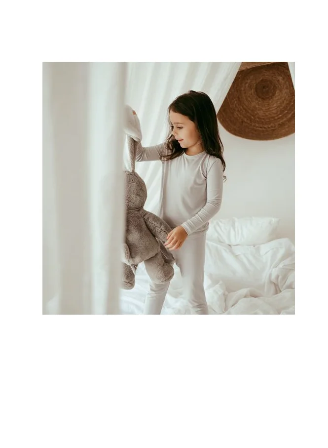Anvi Baby Bamboo Spandex Pajama 2T- Grey