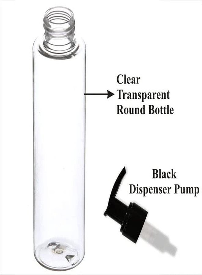 Thinqkart Select Premium Pet 200ml Empty Clear Plastic Bottles Refillable Travel Size Cosmetic Travelling Containers Small Leak Proof Squeeze Bottles with Pump Lock Option for Oil,Toiletries,Shampoo. (PACK OF 6) - Image 4