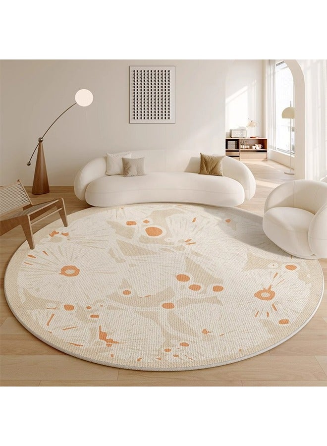 KLNAMAEAAN Round Non Slip Large Area Rug Loop Pile Carpet 180X180 CM  - Image 1