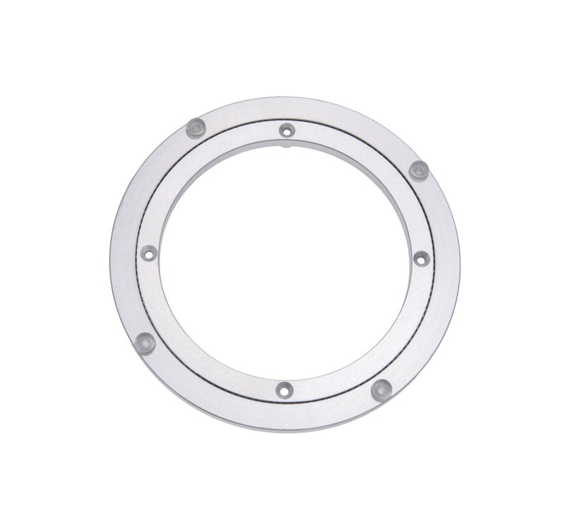 Dailydanny Dailydanny Aluminum Heavy Duty Lazy Susan Rotating Turntable Bearing Swivel Plate Hardware for DiningTable 8 inch 