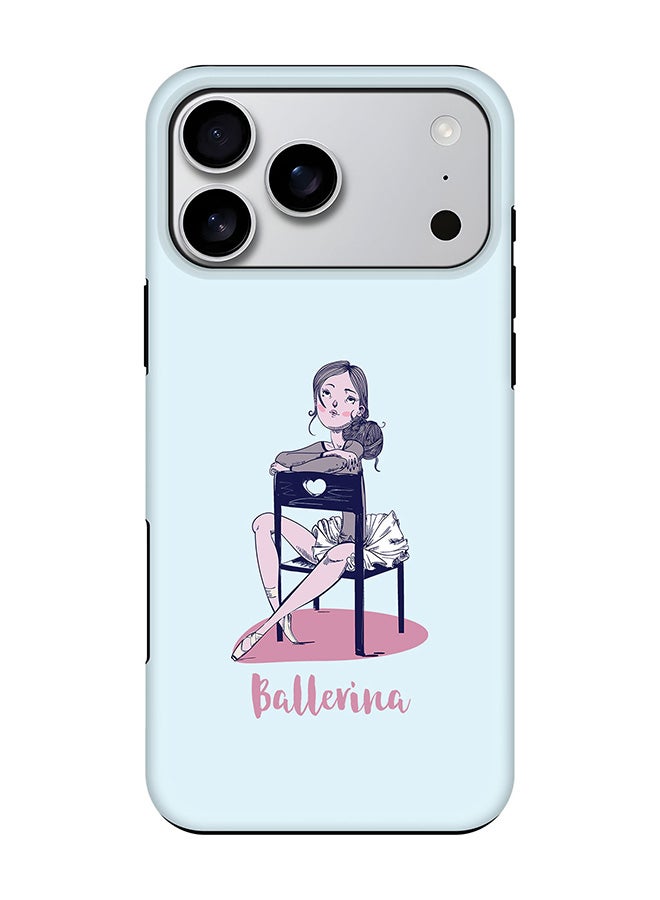 Stylizedd Tough Pro Magnetic Case for iPhone 17 Pro Max, Dual Layer hybrid PC + TPU Mobile Cover Matte - Ballerina