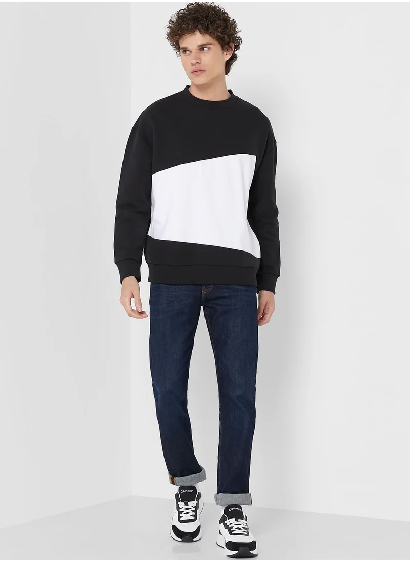 CALVIN KLEIN Colour Block Sweatshirt